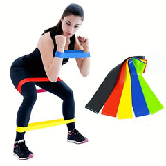 5pcs TPE Elastic Resistance Band Set for Yoga and Fitness with 5 Tension Circles