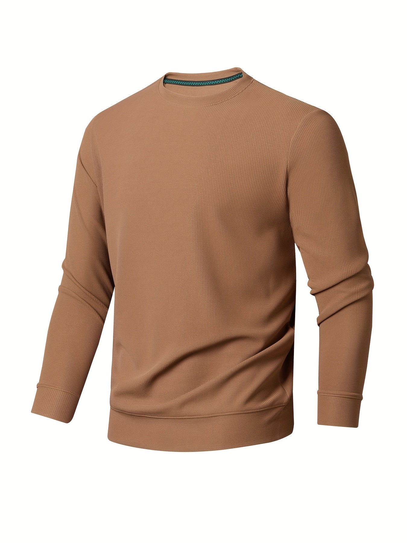 Knitted Sweater Men's Casual Warm Crew Neck Pullover for Fall Winter