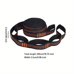 2pcs Hammock Strap Outdoor Tree Hanging Load Bearing Rope