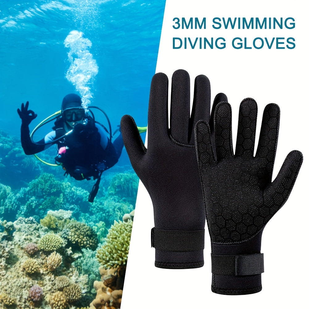 3mm Neoprene Diving Gloves Anti-skid Wetsuit Mittens