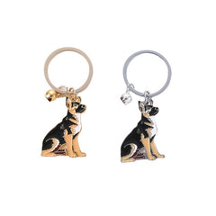 Wolf Dog Puppy Keychain Metal Cartoon Animal Vintage Car Pendant