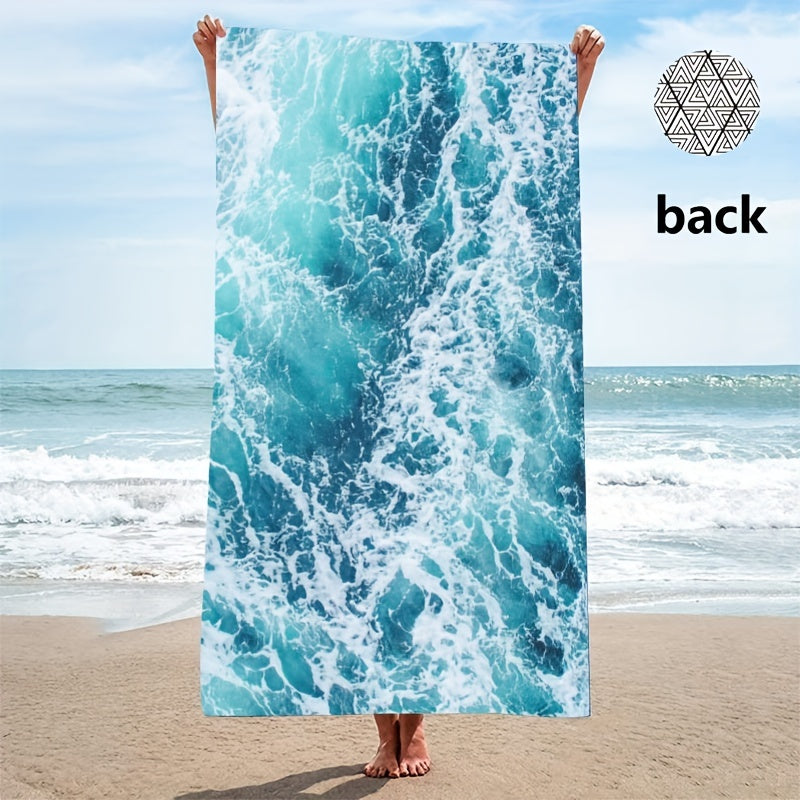 Quick Dry Microfiber Beach Towel Soft Absorbent Lightweight Sandproof for Travel
