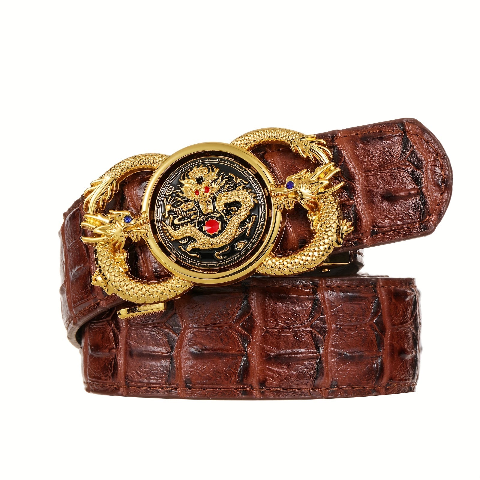 Men's Dragon Buckle Belt - Husband Boyfriends Gift