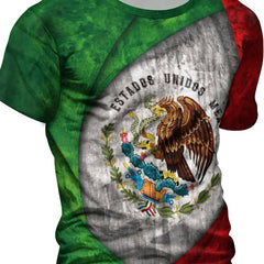 Mexican Elements Inspired 3D Digital Pattern Print Men's Graphic T shirt