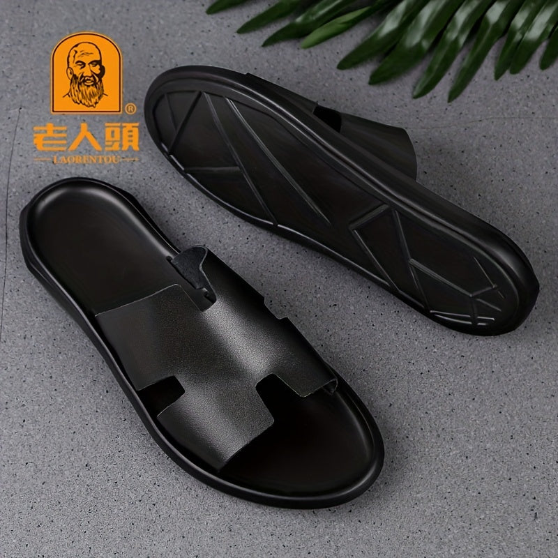 Men's Slide Sandals Casual Non Slip Shoes for Outdoor Beach