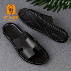 Men's Slide Sandals Casual Non Slip Shoes for Outdoor Beach