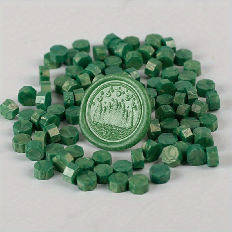 100pcs Octagonal Wax Pellets Seal Stamp Wax Beads for Embellishment