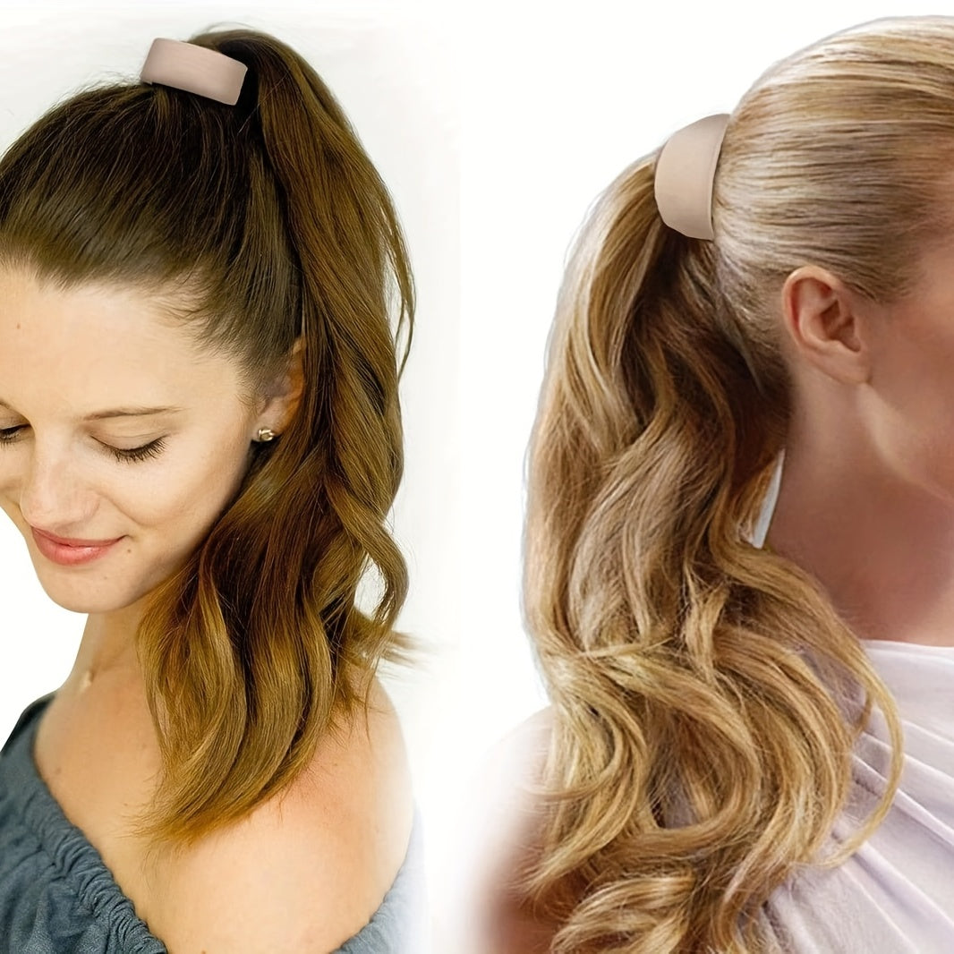 Silicone Foldable Hair Tie Elastic Hair Rope Ponytail Holder