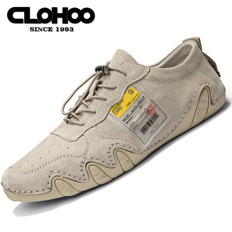 CLOHOO Men's Stitch Casual Shoes Lightweight Breathable Sneakers
