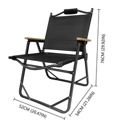 Foldable Camping Chair Aluminum Portable Folding Chair Camping Picnic Park