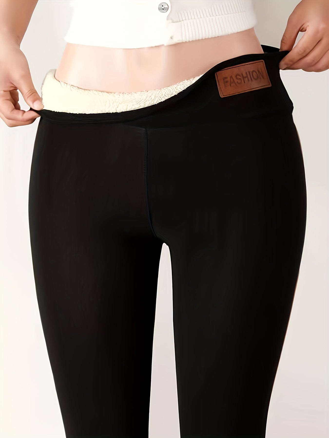 Plush Lined Thermal Pants High Waist Tights
