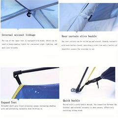 Starry Sky Printed Camping Tent for 3-4 People