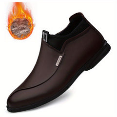 Men's Plush Ankle Top Boots Wear Resistant Non Slip Outdoor Casual