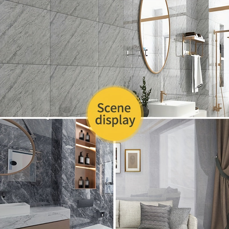 20pcs PVC Marble Floor Stickers Self Adhesive Waterproof Bathroom