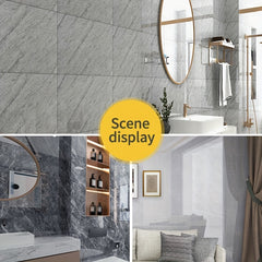 20pcs PVC Marble Floor Stickers Self Adhesive Waterproof Bathroom