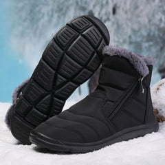 Winter Plus Velvet Women's Snow Boots Warm Lightweight Casual Zipper Snow Boots