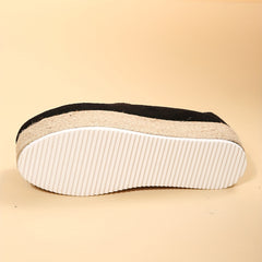 Women's Platform Espadrille Loafers Slip On Shoes