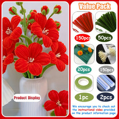 DIY Craft Kit Bougainvillea Fabric Floral Set Video Tutorial Rose Hibiscus