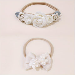 2 Pcs Baby Headbands Hairbands Elastics Hair Accessories For Baby Girls Newborn