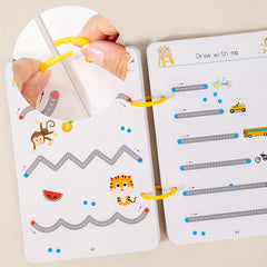 Reusable Magic Practice Copybook Set for Kids with Erasable Pen and Refills