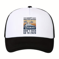 Car Print Outdoor Sports Sun Hat Mesh Ventilation Baseball Cap Sun Protection