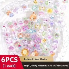 6 Sheets 300 3D Embossed Stickers Colorful Animals DIY Notebook Scrapbook Decor