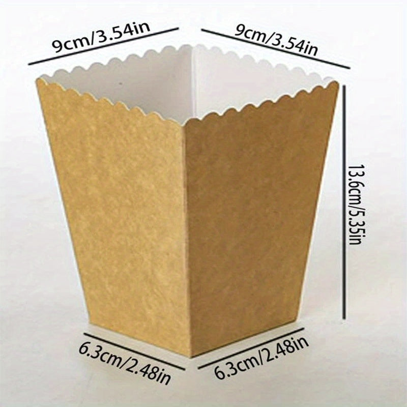 10pcs Popcorn & Chicken Rice Flower Packaging Box