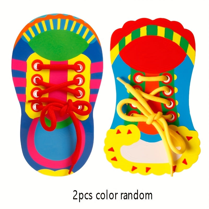 Educational Shoe Lacing Toys - Fine Motor Skills Development
