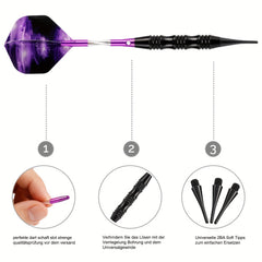 3pcs Professional Electronic Soft Tip Dart Set Perfect Gift for Friends