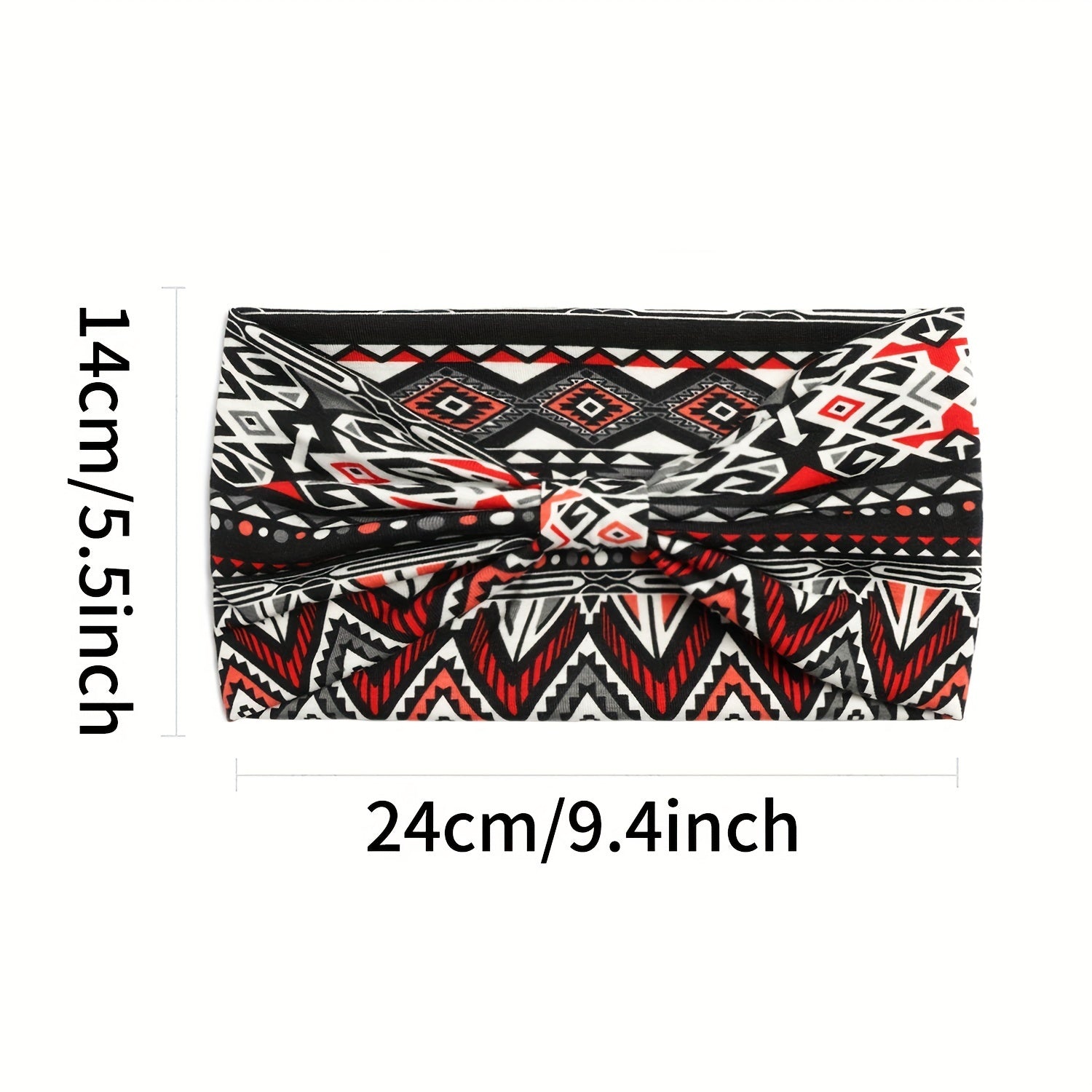Boho Paisley Print Headband Retro Wide Sports Sweatband