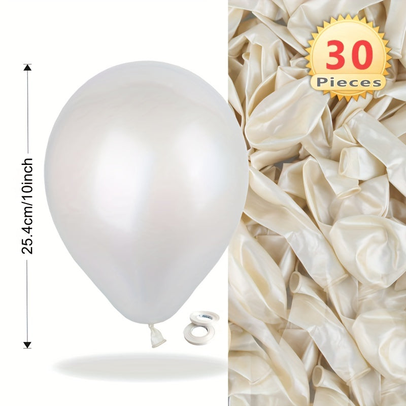 30pcs 25.4cm Pearlized Balloons for Party Decoration