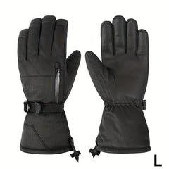 Thick Padded Winter Gloves - Windproof Waterproof Ski Gloves