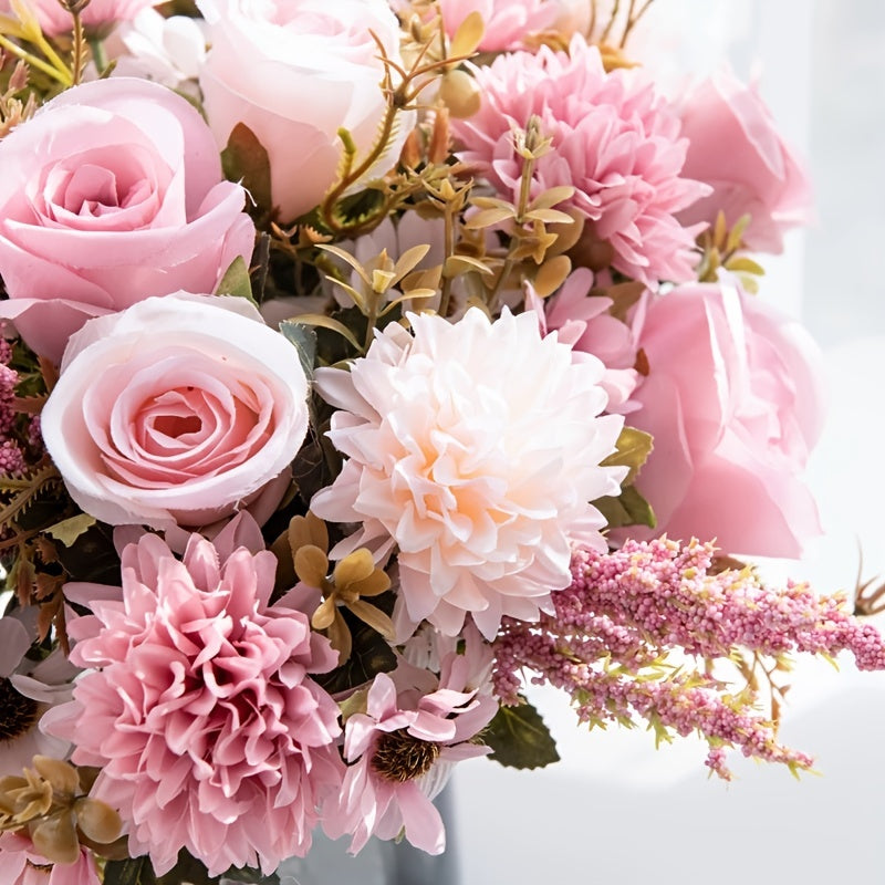 Boho Wedding Table Centerpiece Fabric Flowers for Farmhouse Home and Wedding