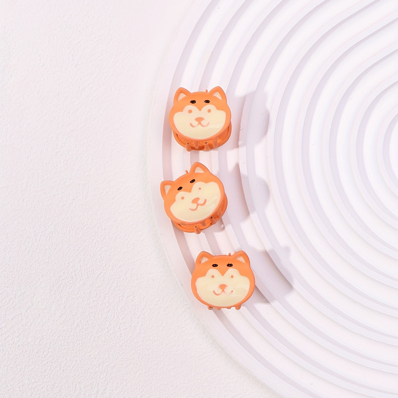 3pcs Mini Dog Hair Claw Clip Cartoon Decor Non-slip Sweet Hair Claw