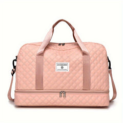 Women's Travel Duffel Bag with Wet Pocket & Shoes Compartment
