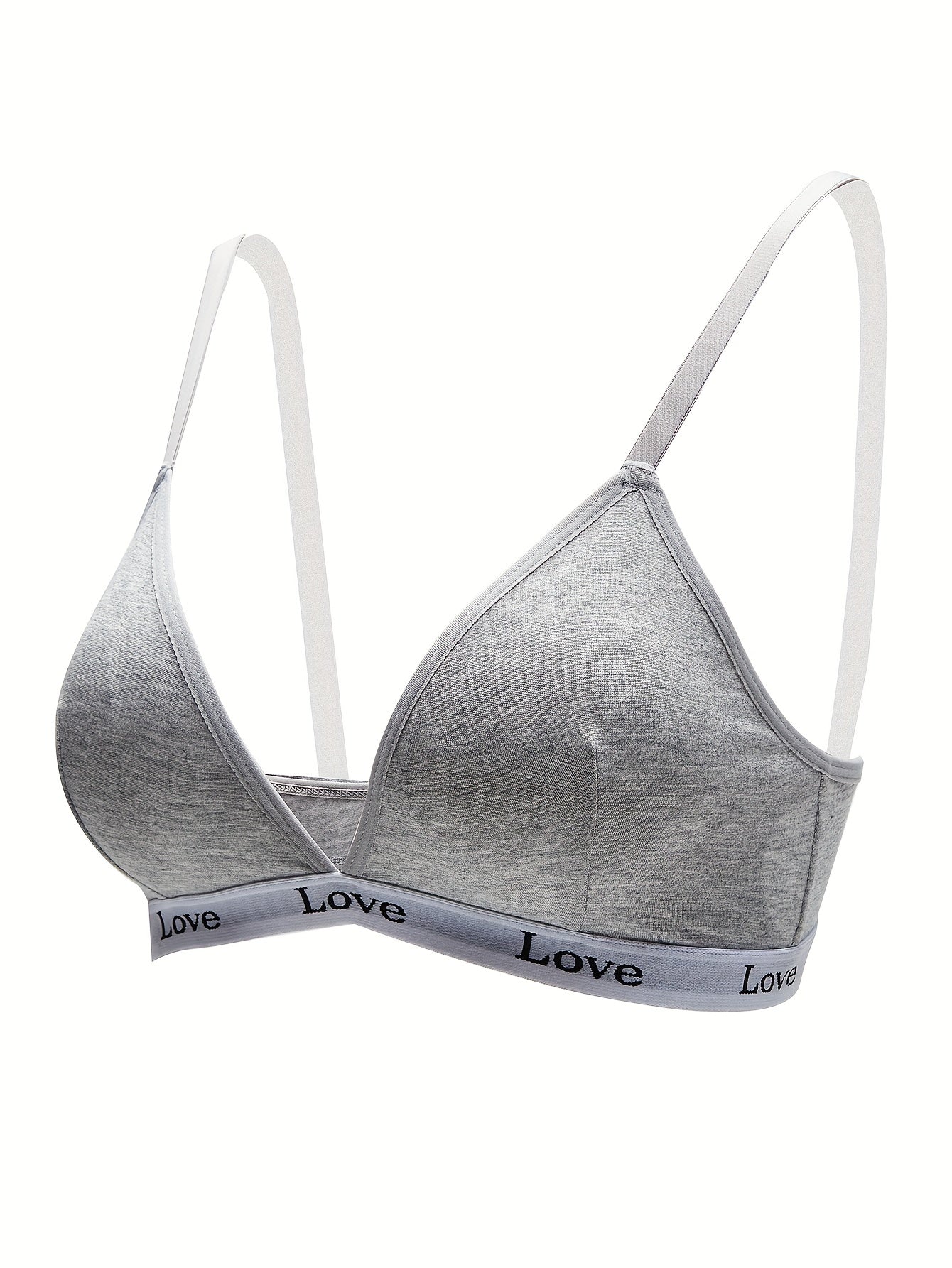 Letter Print Sports Bra Comfy Fitness Bra Women's Lingerie