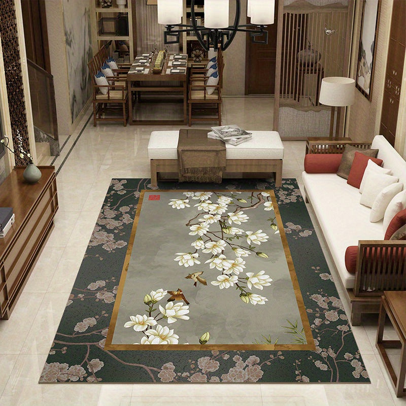 European Carpet Modern Light Geometric Print Area Rug Home Decor