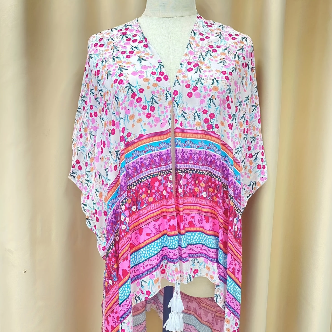 Hawaiian Style Floral Print Beach Towel Shawl