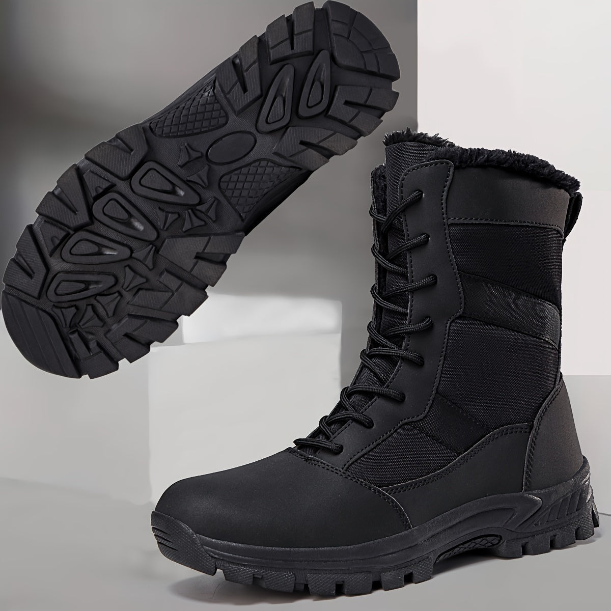 Thick Warm Anti Slip High Tube Snow Boots Sports Outdoor Mountaineering Boots