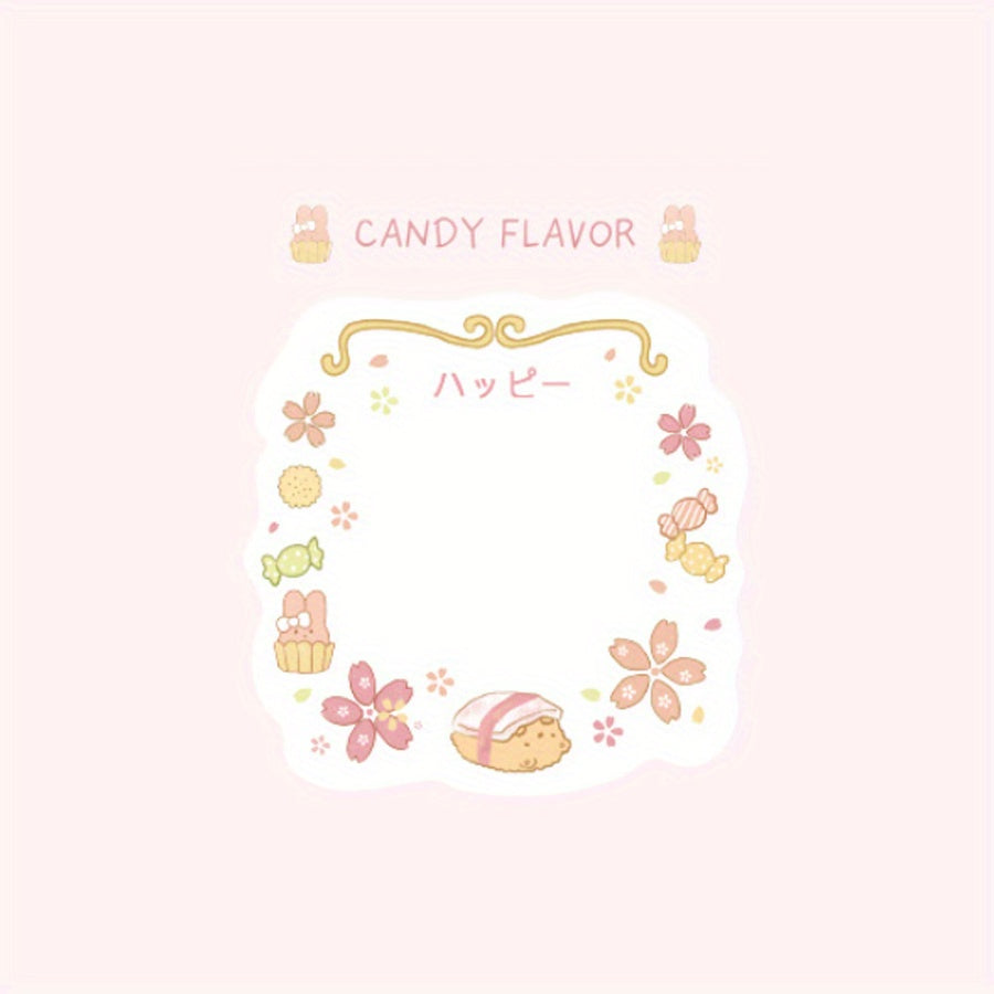 Cherry Blossoms Sticky Notes Girl Journal Notepad 30 Sheets