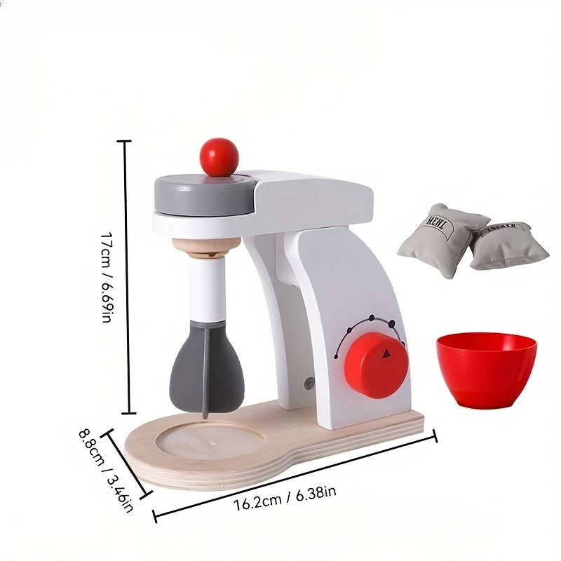 Wooden Toy Set Pop-up Toaster & Coffee Machine Set for Kids