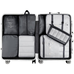8PC Luggage Packing Cubes Set Waterproof Tavel Luggage Organizer For Suitcase