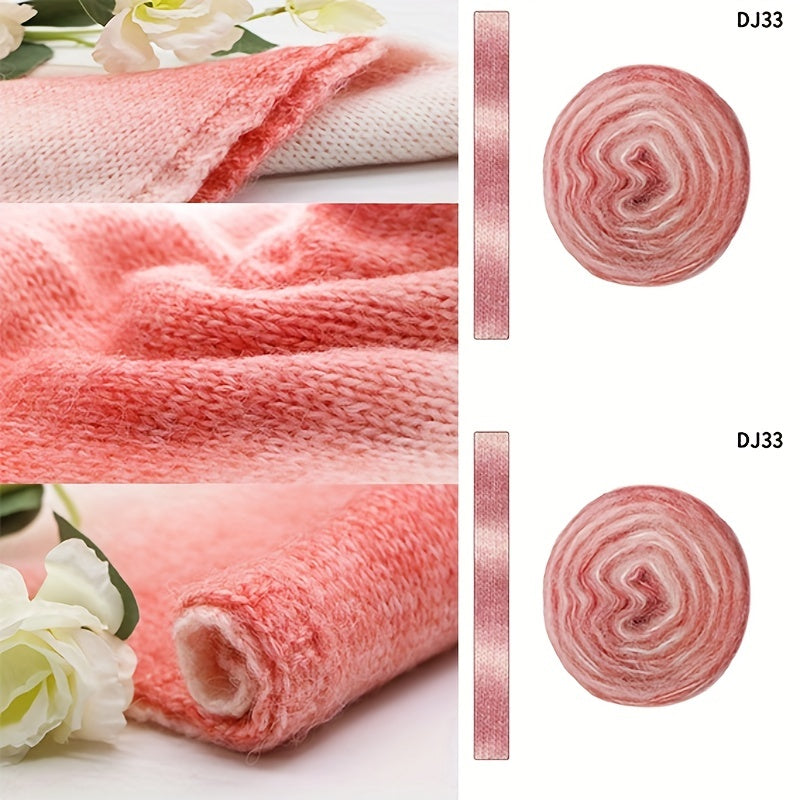 Gradient Rainbow Yarn Acrylic Polyester Soft Scarf Sweat