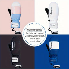 Winter Windproof Outdoor Gloves Waterproof Plush Gloves Touchscreen