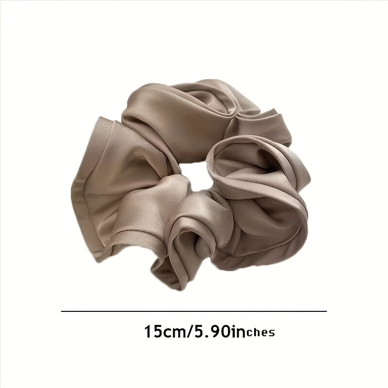 Large Ruffles Scrunchies Elastic Ponytail Holder Hair Accessorie
