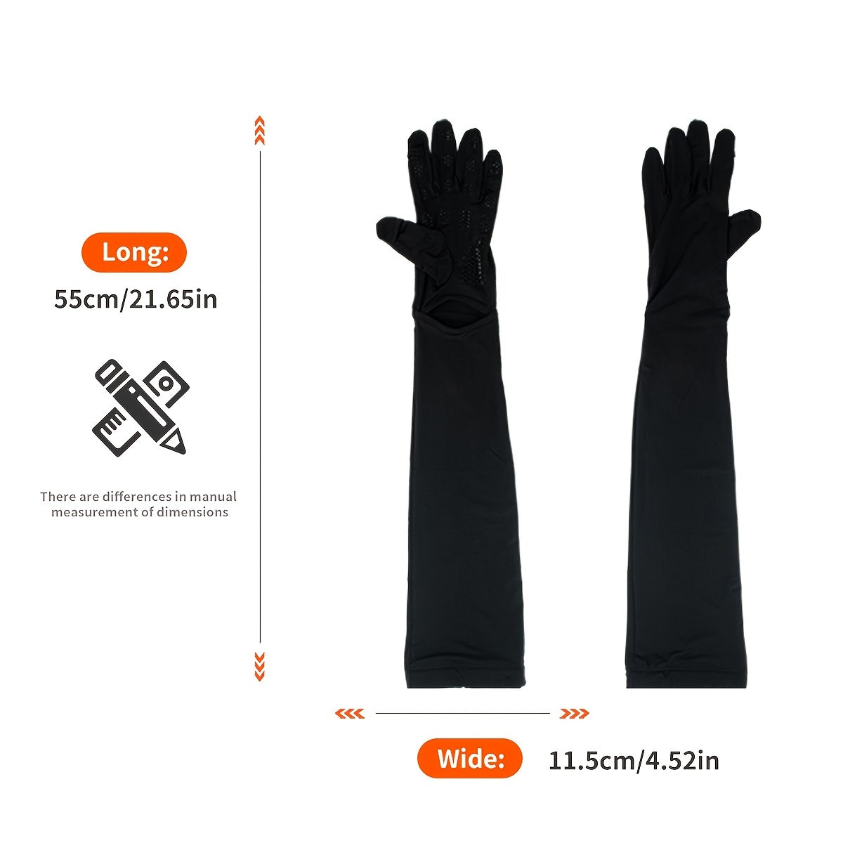 UV Protection Cooling Ice Silk Arm Cover Solid Sunshade Sleeves