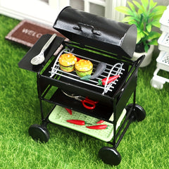 1:12 Scale Outdoor Grill Oven Dollhouse Model for Kitchen DIY Decor