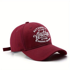  Casual Baseball Cap Vintage Letter Embroidery Classic Dad Hat