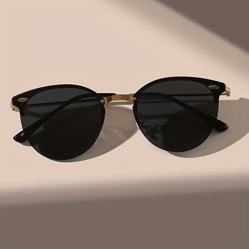 UV400 Semi Rimless Sunglasses for Beach Driving Vacation