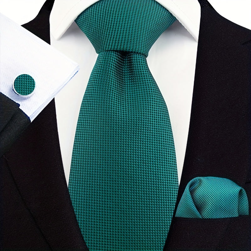 Men's Stripe Paisley Tie Set with Accessories